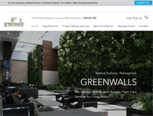 Tablet Screenshot of greenwalls.com